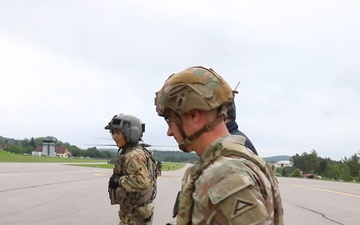 Dr. Florian Herrmann visits U.S. and Multinational Soldiers during Exercise Combined Resolve at JMRC