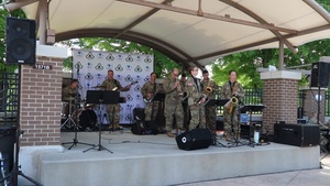 U.S. Army Reserve's 204th Army Band performs during Fort McCoy's observance of Army's 249th Birthday, Part 2