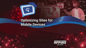 Optimizing Sites for Mobile Devices