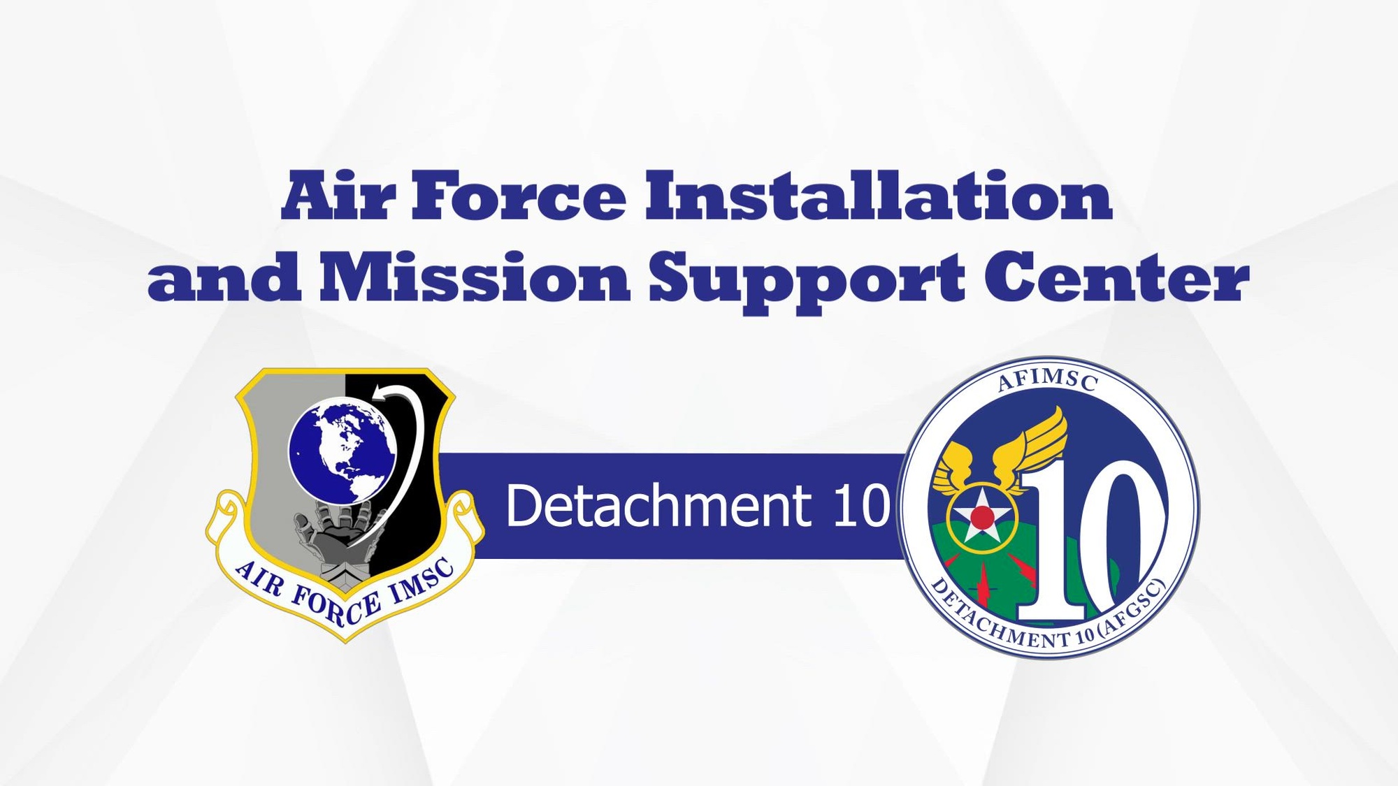 Air Force Installation and Mission Support Center Detachment 10 provides daily installation and mission support services to Air Force Global Strike Command that allows the organization to train combat-ready forces and tackle nuclear deterrence.