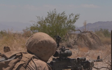 Marines conduct a regimental level defensive attack during ITX 4-24