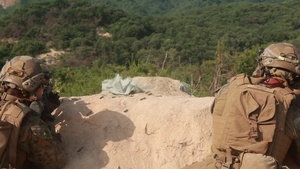 U.S. Marines execute a squad live-fire range during Korea Viper 24.2