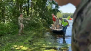 Minnesota National Guard assists in Waterville flood efforts