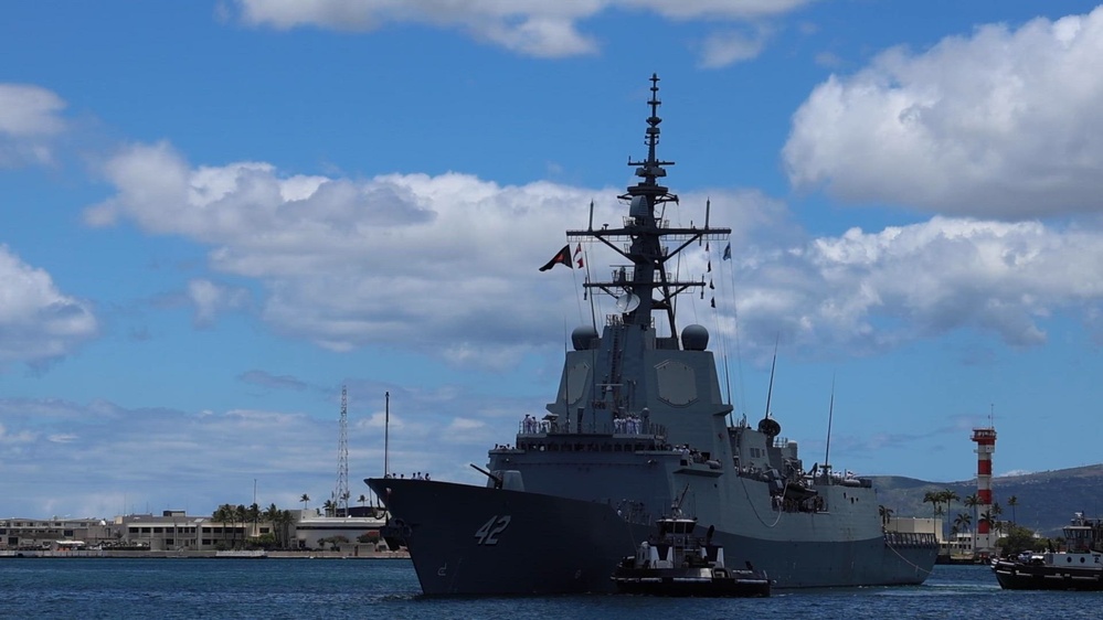 DVIDS - Video - HMAS Sydney (DDG 42) Arrives at Pearl Harbor