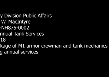 3-8 Cav Annual Tank Services