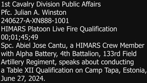 4-133rd FAR HIMARS Table XII Live Fire Qualification