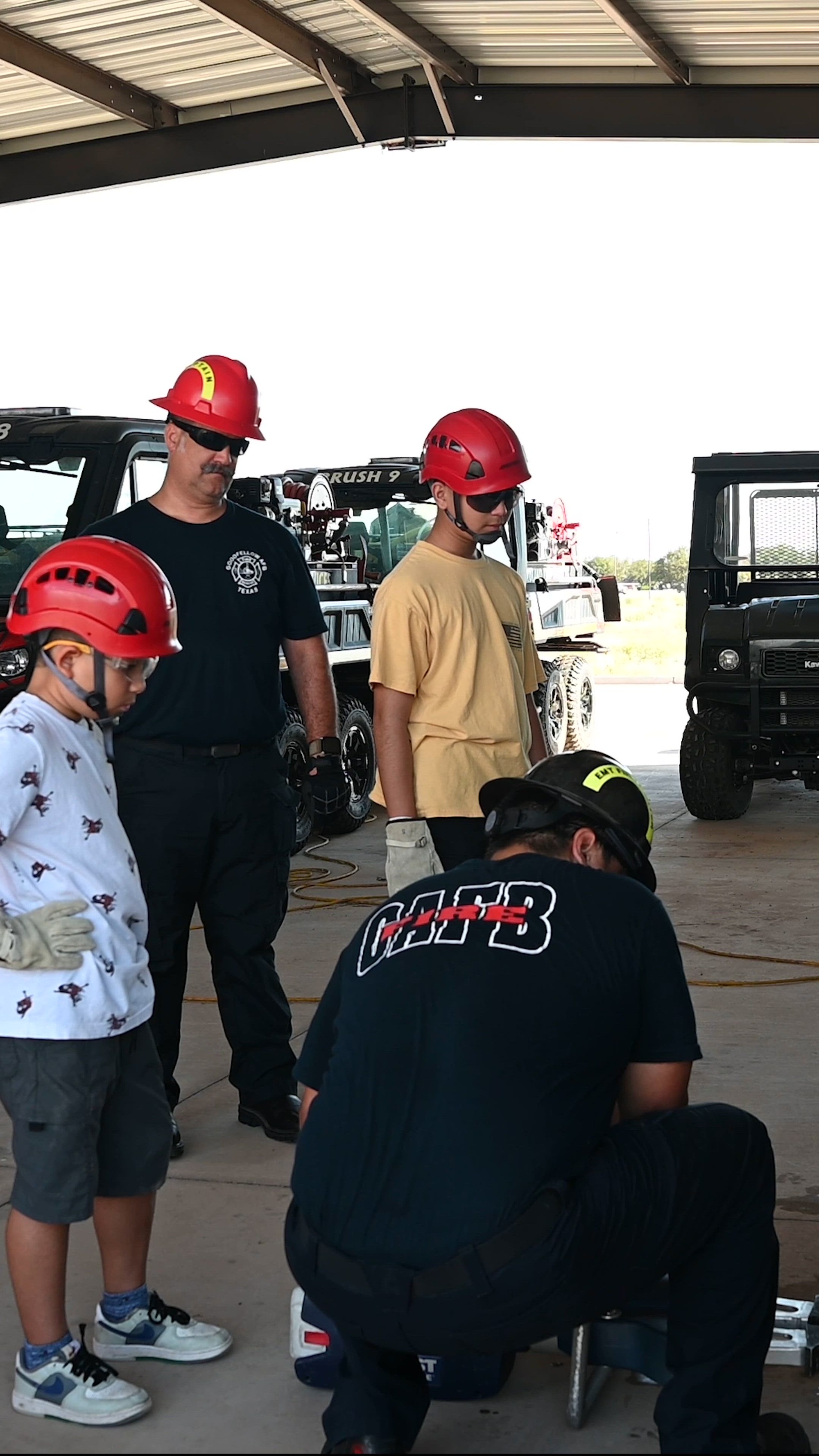 The Goodfellow Fire Department hosted 12 students for the Annual Junior Firefighter Camp and Airman Leadership School graduated Class 24-E at the Powell Event Center on July 11.