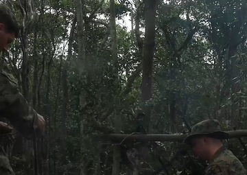 12th MLR Marines Build Shelters and Rehearse Tactical Combat Casualty Care at JWTC         