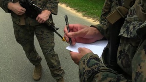 12th MLR Marines Traverse Though the Jungle During a Land Navigation Course at JWTC
