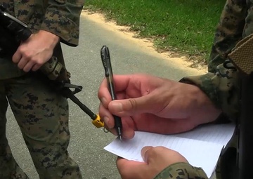 12th MLR Marines Traverse Though the Jungle During a Land Navigation Course at JWTC