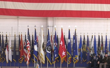 U.S. Air Force Chief of Staff Gen. David Allvin speaks at AFSOC Change of Command