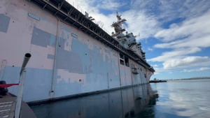 Decommissioned USS Tarawa Towed, Following SALVEX 24-001