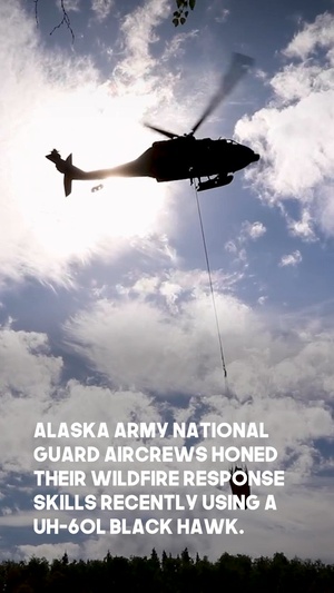 Alaska Army Guard aircrew hones fire suppression skills