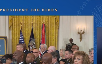 White House Medal Of Honor Ceremony posthumously honoring Private Philip G. Shadrach and Private George D. Wilson, United States Army