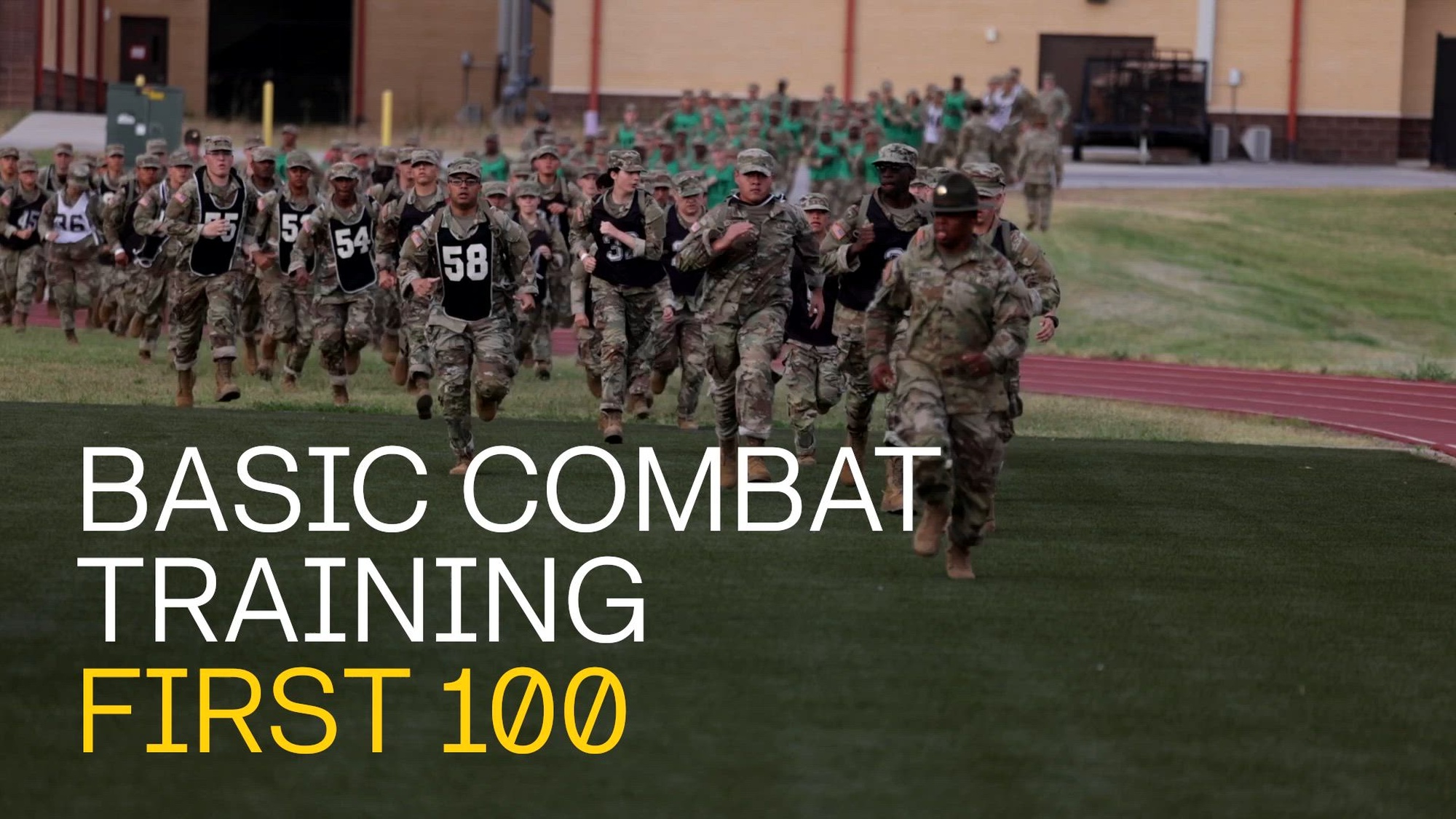 Drill Sergeants from the 1st Battalion, 31st Field Artillery Regiment, 434th Field Artillery Brigade facilitate the First 100 on June 27, 2024 at Fort Sill, Okla. The First 100 is the first official day of Basic Combat Training for trainees, which is designed to promote teamwork and strategic thinking, teach Army history and begin building physical and mental fitness.<br /><br />=================================================<br />LICENSE CERTIFICATE: Envato Elements Item<br />=================================================<br />This license certificate documents a license to use the item listed below<br />on a non-exclusive, commercial, worldwide and revokable basis, for<br />one Single Use for this Registered Project.