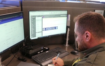 CBP Watch operators and analysts perform their duties at the CBP Watch, CBP headquarters.