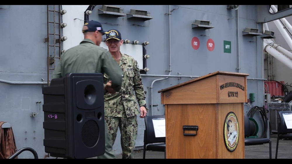 DVIDS - Video - Abraham Lincoln hosts USO ribbon cutting ceremony