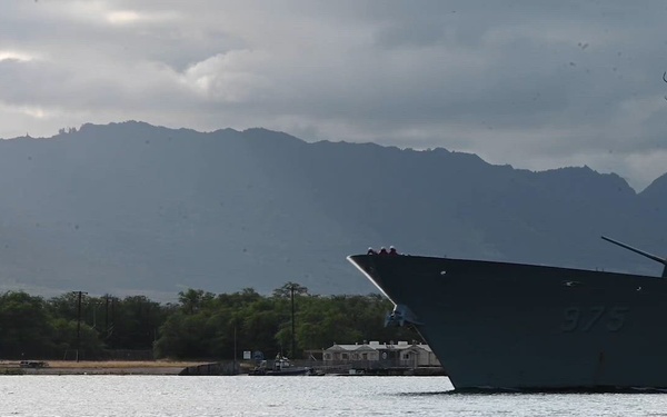 ROKS Chungmugong Yi Sun-sin Departs Pearl Harbor