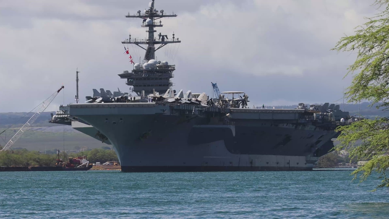 DVIDS - Video - USS Carl Vinson (CVN 70) Departs Pearl Harbor