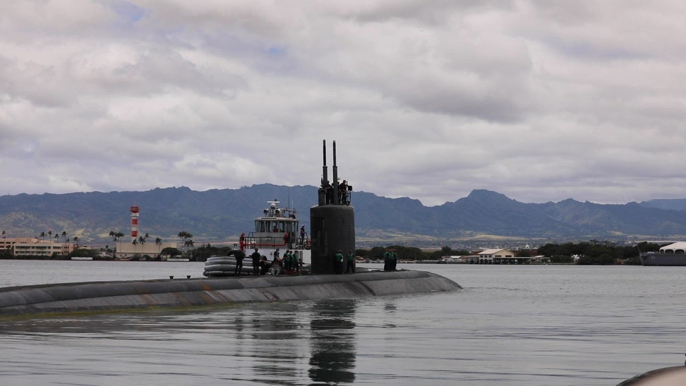 DVIDS Video USS Topeka departs for RIMPAC 2024