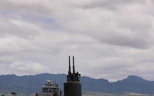 USS Topeka departs for RIMPAC 2024