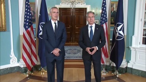 Secretary of State Antony J. Blinken meets with NATO Secretary General Jens Stoletenberg