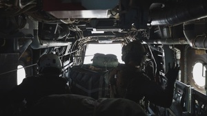 BRoll: MRF-D 24.3 Marines rehearse air delivery from MV-22B Osprey