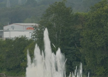 B-Roll: Pittsburgh District completes first demolition on historic Monongahela River dam