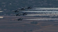 U.S. Thunderbirds at the 2024 Hill Air Show: mountain camera perspective B-Roll