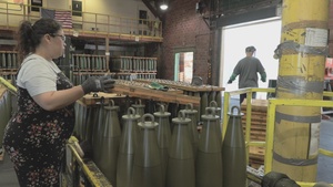 Removing Empty Projectile Cartridge Cases from Pallets