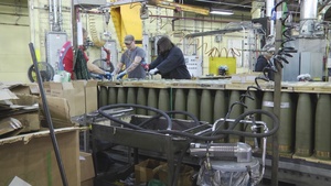 Tightening Caps on M795 Projectile Rounds Prior to Shipping