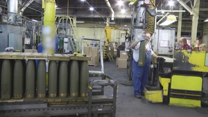 Securing M795 Projectile Rounds Prior to Shipping