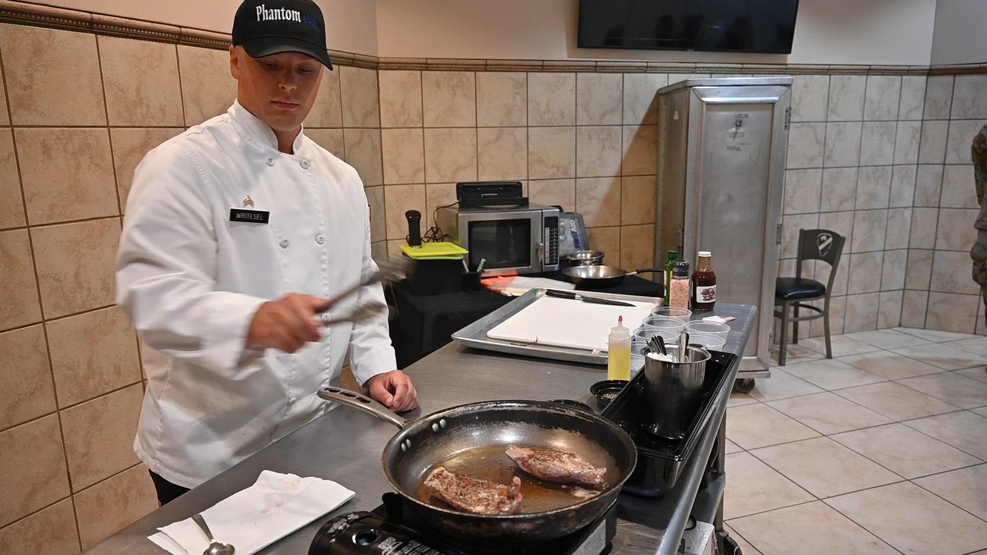 Thanks to the new Phantom Centralized HUB at Fort Cavazos, Texas, Soldiers now have more delicious and convenient meal options. This hub includes Phantom Fresh, Culinary Outpost Food Trucks, and a handy online meal preparation service.<br /><br />Phantom Fresh is a quick and easy spot for Soldiers to grab fresh meals on the go, similar to an airport kiosk. The Culinary Outpost Food Trucks, two of which are already operational, are making a big difference in meal service. More trucks will be added, all operating from the new hub.<br /><br />The Meal Preparation Program allows Soldiers to order meals online.