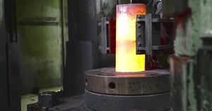 Close up of Press Process at Scranton Army Ammunition Plant