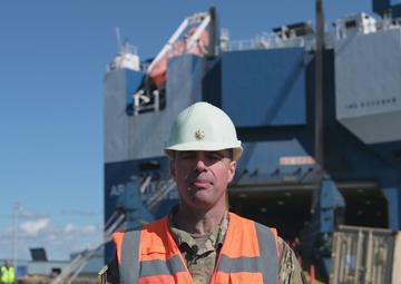 Maj. Samuel Robinson Interview at the Port of Kemi, Finland