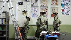 Seabees make repairs at a Colegio in Limón, Costa Rica