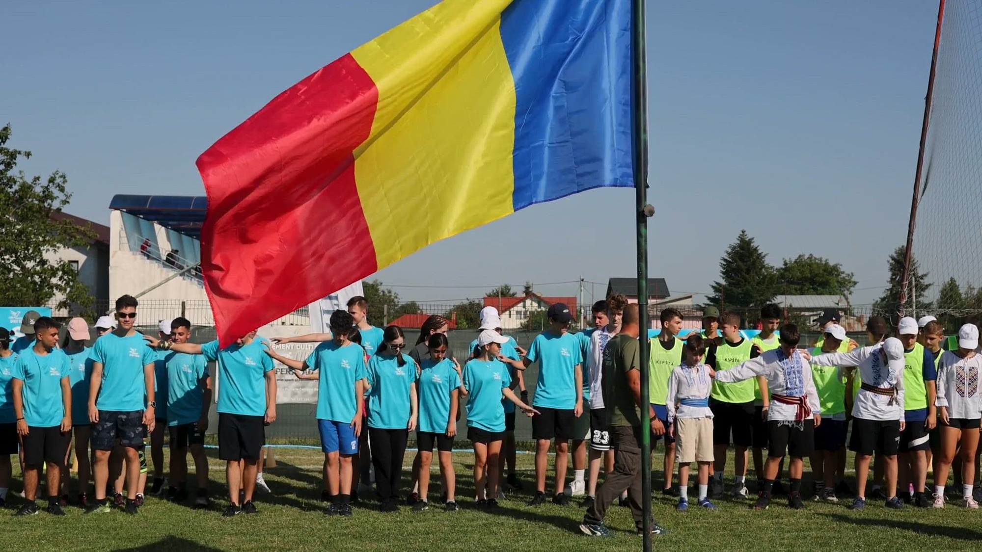 U.S. Soldiers assigned to Alpha Company, 415th Civil Affairs Battalion, partner with the Spirited Youth Association to strengthen community relations between the U.S. Army and Romanian locals during an event in Domnesti, Romania, July 13, 2024. Civil Affairs teams regularly work with the local civilian population outside military bases worldwide to build partnerships. (U.S. Army Video by Spc. Joshua Maxie)