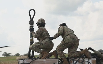 B-Roll: Iowa Soldiers conduct sling load operation at XCTC 2024