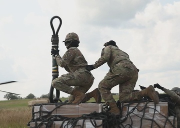 B-Roll: Iowa Soldiers conduct sling load operation at XCTC 2024