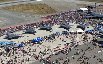 Arctic Thunder Open House Timelapse from Air Traffic Control Tower
