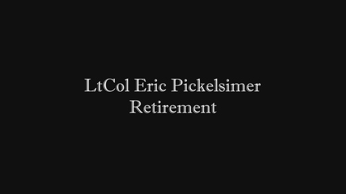 Lt. Col. Pickelsimer Retirement