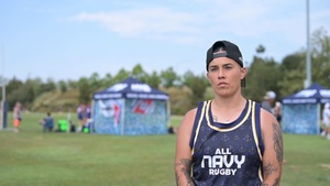 BU1 Micaela Tennant Womens All Navy Rugby - No Thirds