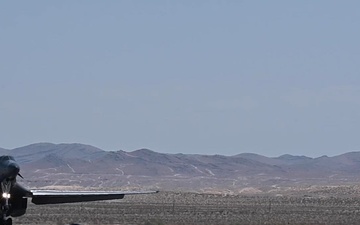 B-Roll: 37th Bomb Squadron B-1B arrival - Red Flag 24-3