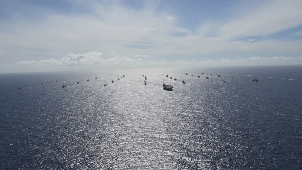 DVIDS - Video - Multinational Ships sail in formation during RIMPAC 2024