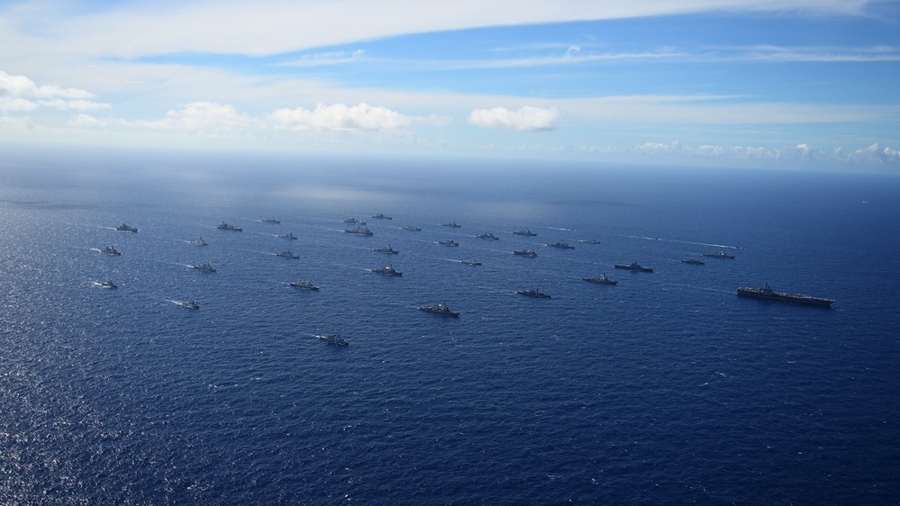 DVIDS - Video - Multinational ships sail in formation during RIMPAC ...