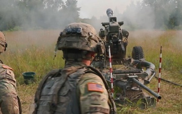 Iowa Army National Guard Soldiers conduct Howitzer live-fire exercise at XCTC