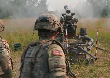 Iowa Army National Guard Soldiers conduct Howitzer live-fire exercise at XCTC