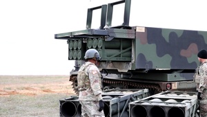 1st Battalion, 78th Field Artillery Regiment M270 MLRS Live Fire Exercise B-Roll #2