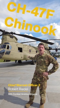 Pilot Gives a Tour of CH-47F Chinook at the Farnborough International Airshow