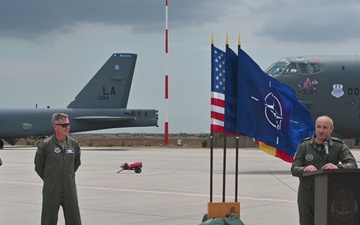 Bomber Task Force Deployment 24-4 Media Event at Mihail Kogalniceanu Air Base